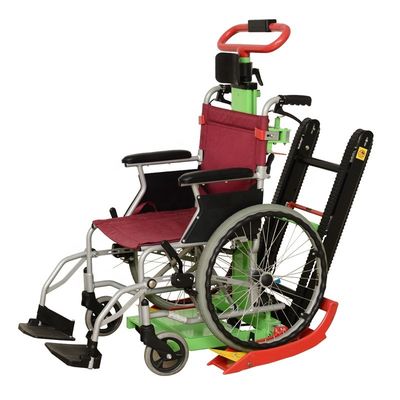 Sillones de ruedas de escalera personalizables con motor eléctrico verde negro