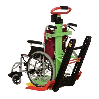 Sillones de ruedas de escalera personalizables con motor eléctrico verde negro