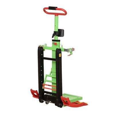 Sillones de ruedas de escalera personalizables con motor eléctrico verde negro