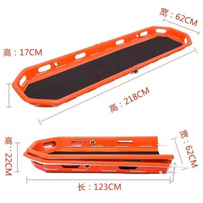 Cesta de rescate de emergencia de plástico HDPE para transporte duradera