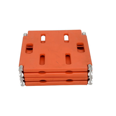 Estrechador de placa de plástico para la columna vertebral 4 plegados para adultos de larga columna Dan Scoop Stretcher