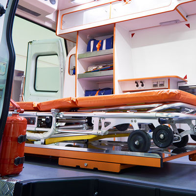 Estrechador de ambulancia plegable de aleación de aluminio Estrechador quirúrgico naranja