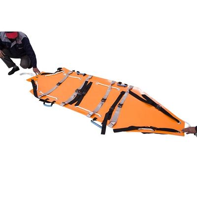 Camas de rescate plegables multifuncionales Camas de ambulancia plegables naranjas