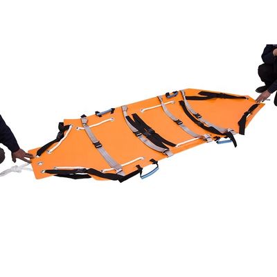 Camas de rescate plegables multifuncionales Camas de ambulancia plegables naranjas