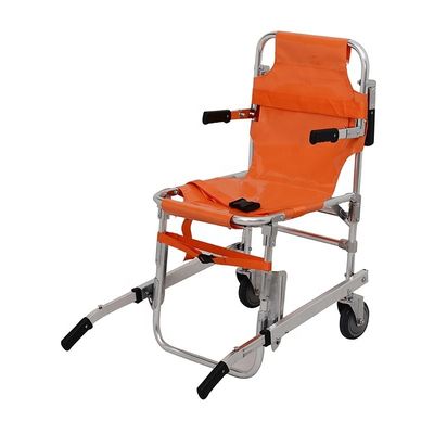 Sillón de ruedas manual para subir escaleras con camillas para el paciente