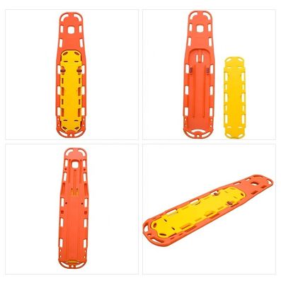 Tabla de espina dorsal plegable para ambulancias de HDPE para atención médica de emergencia