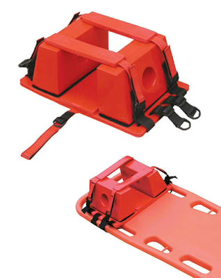 Inmobilizador de cabeza de NBR rojo para dispositivos duraderos de estiradores de emergencia