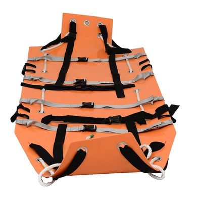 Sillón de rescate de emergencia de plástico compuesto naranja para incendios