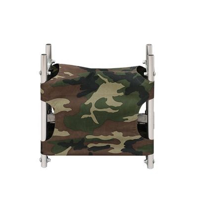 Camas de aluminio plegable de camuflaje para emergencias militares y médicas