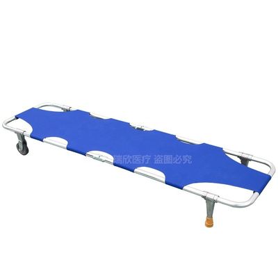 Camas de primeros auxilios de aleación de aluminio CE Camas plegables para ambulancias médicas