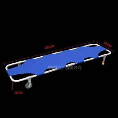Camas de primeros auxilios de aleación de aluminio CE Camas plegables para ambulancias médicas
